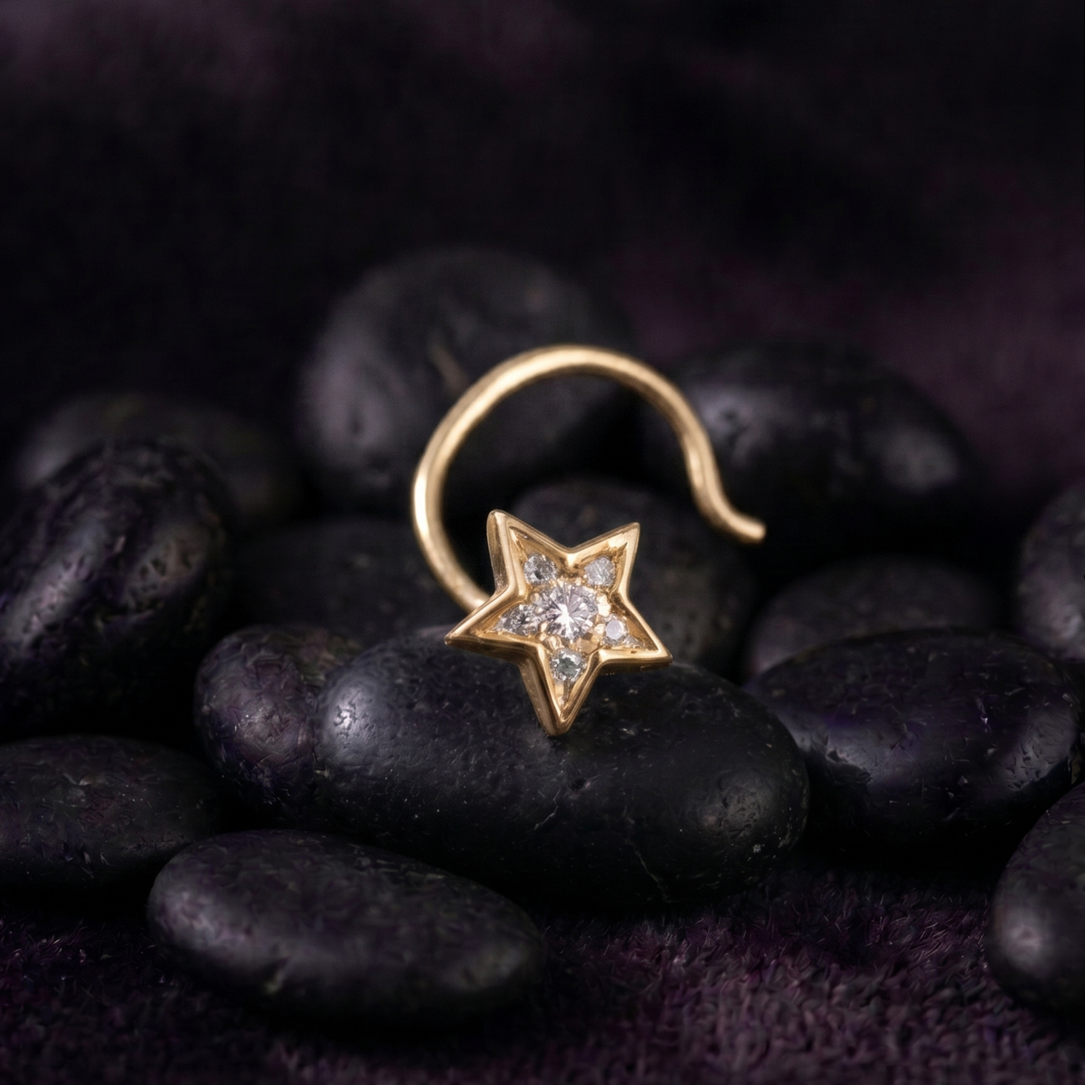 Celestial Star Nose Pin in 925 Sterling Silver