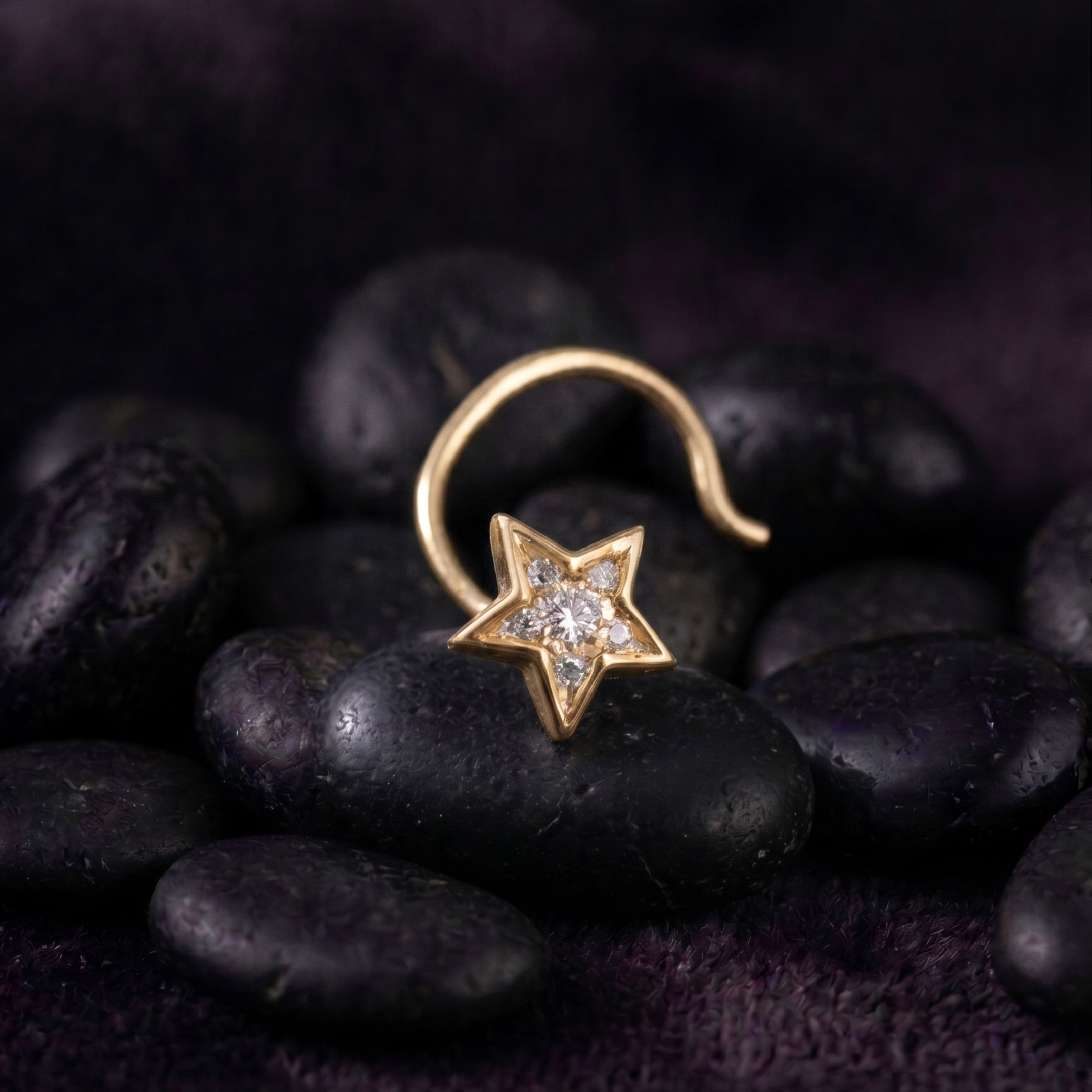 Celestial Star Nose Pin in 925 Sterling Silver