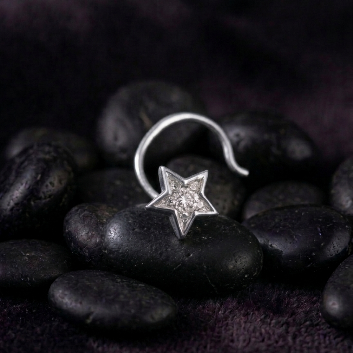 Celestial Star Nose Pin in 925 Sterling Silver