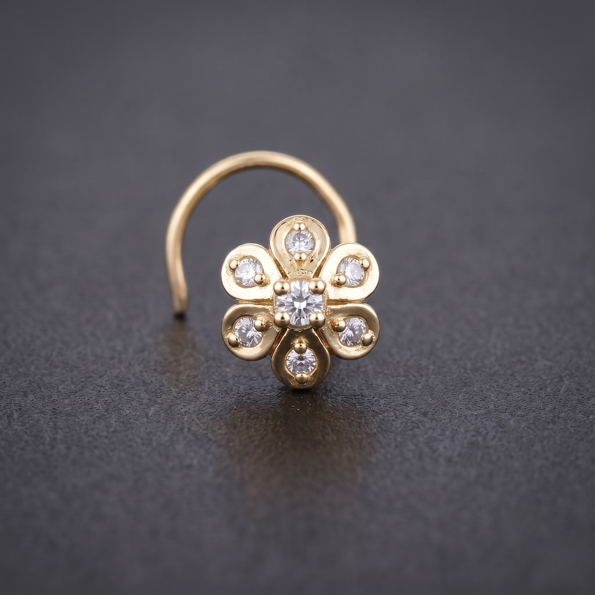 Classic Bloom Nose Pin in 925 Sterling Silver