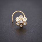 Classic Bloom Nose Pin in 925 Sterling Silver