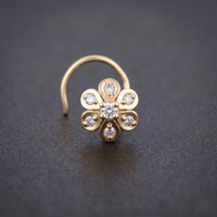 Classic Bloom Nose Pin in 925 Sterling Silver