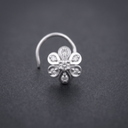 Classic Bloom Nose Pin in 925 Sterling Silver