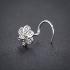 Classic Bloom Nose Pin in 925 Sterling Silver