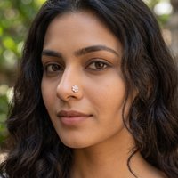 Classic Bloom Nose Pin in 925 Sterling Silver