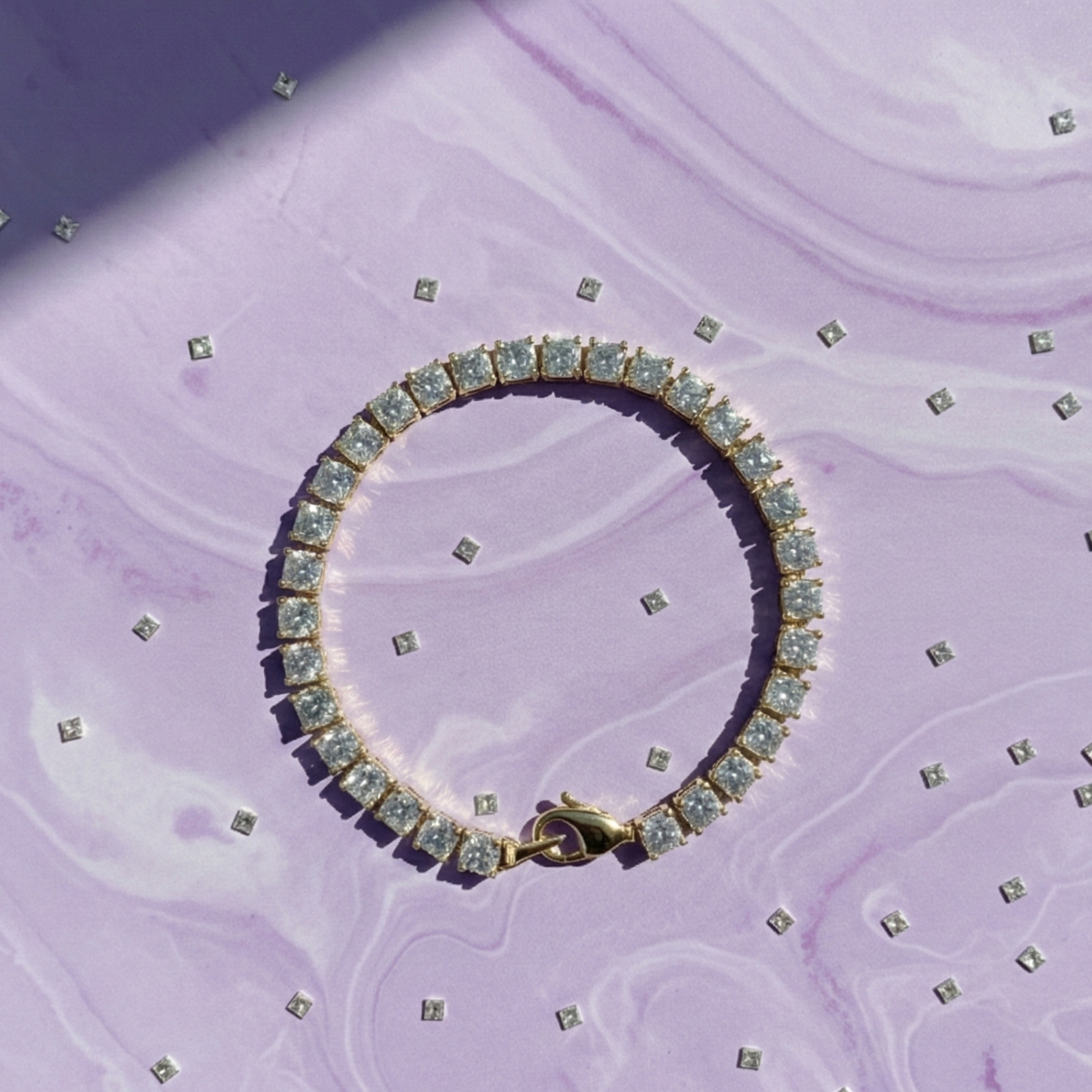 Classic Round CZ Tennis Bracelet in 925 Sterling Silver