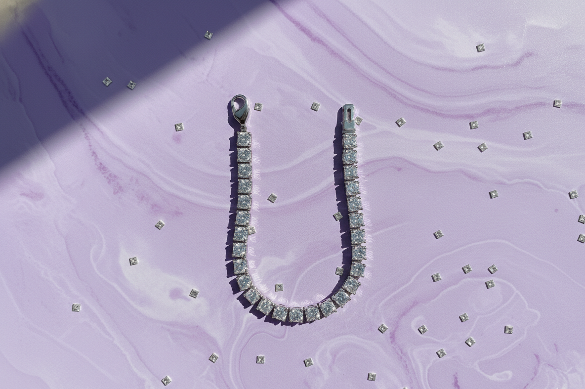 Classic Round CZ Tennis Bracelet in 925 Sterling Silver