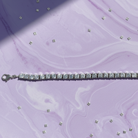 Classic Round CZ Tennis Bracelet in 925 Sterling Silver