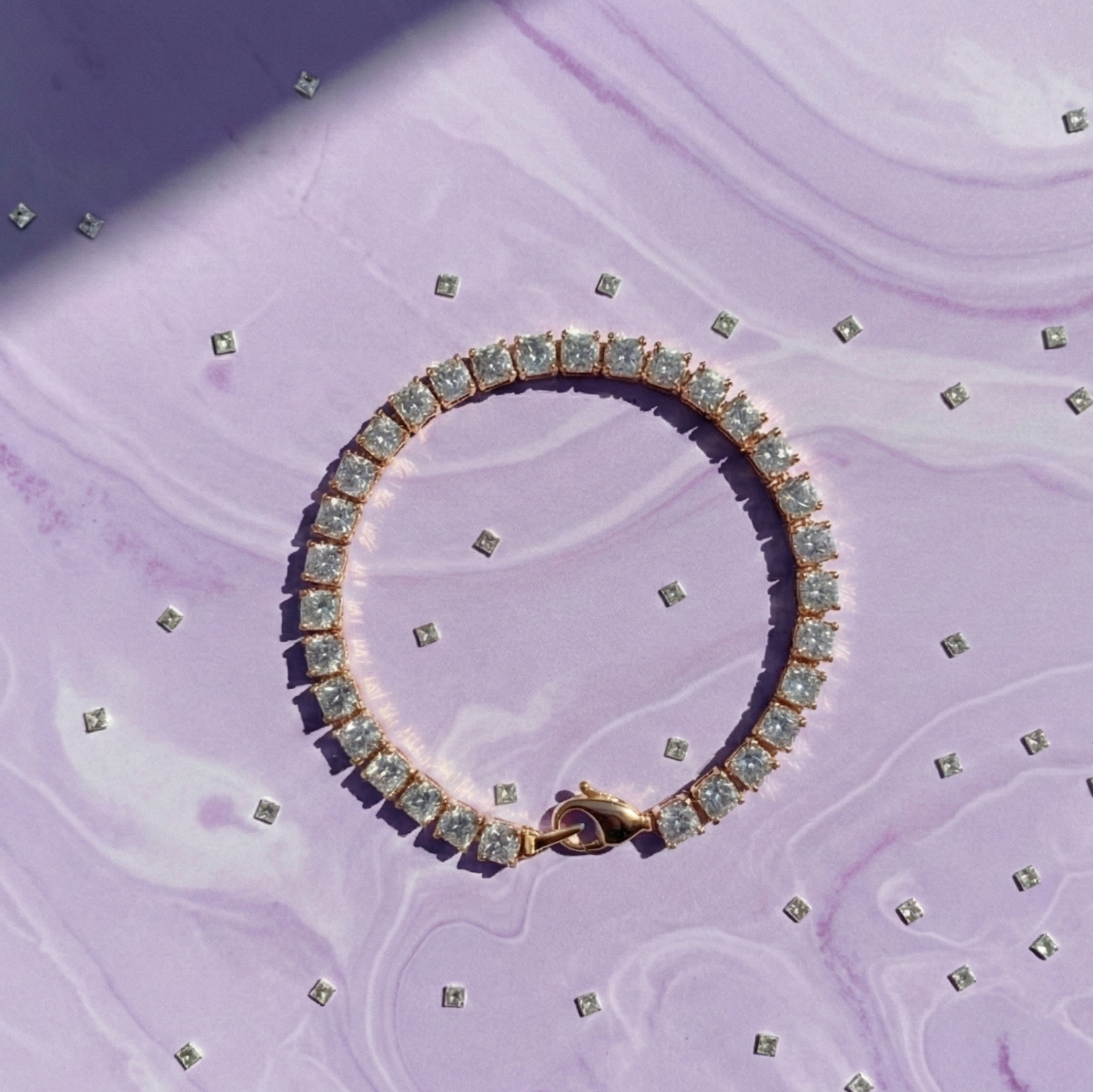 Classic Round CZ Tennis Bracelet in 925 Sterling Silver