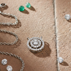 Double Halo Solitaire CZ Pendant | 925 Sterling Silver