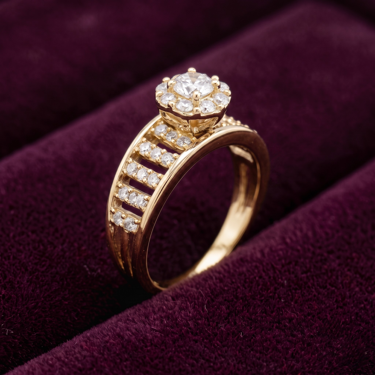 925 Sterling Silver Elevated Crown Solitaire Ring