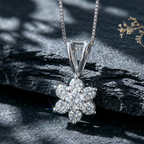 Petite Floral Bloom Pendant | 925 Sterling Silver