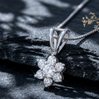 Petite Floral Bloom Pendant | 925 Sterling Silver