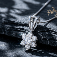 Petite Floral Bloom Pendant | 925 Sterling Silver