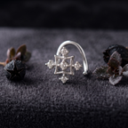 Geometric Cross Nose Pin in 925 Sterling Silver