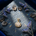 Golden Bloom Pendant Set in 925 Sterling Silver