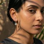 Elegant Round Solitaire Drop Earrings - 925 Sterling Silver