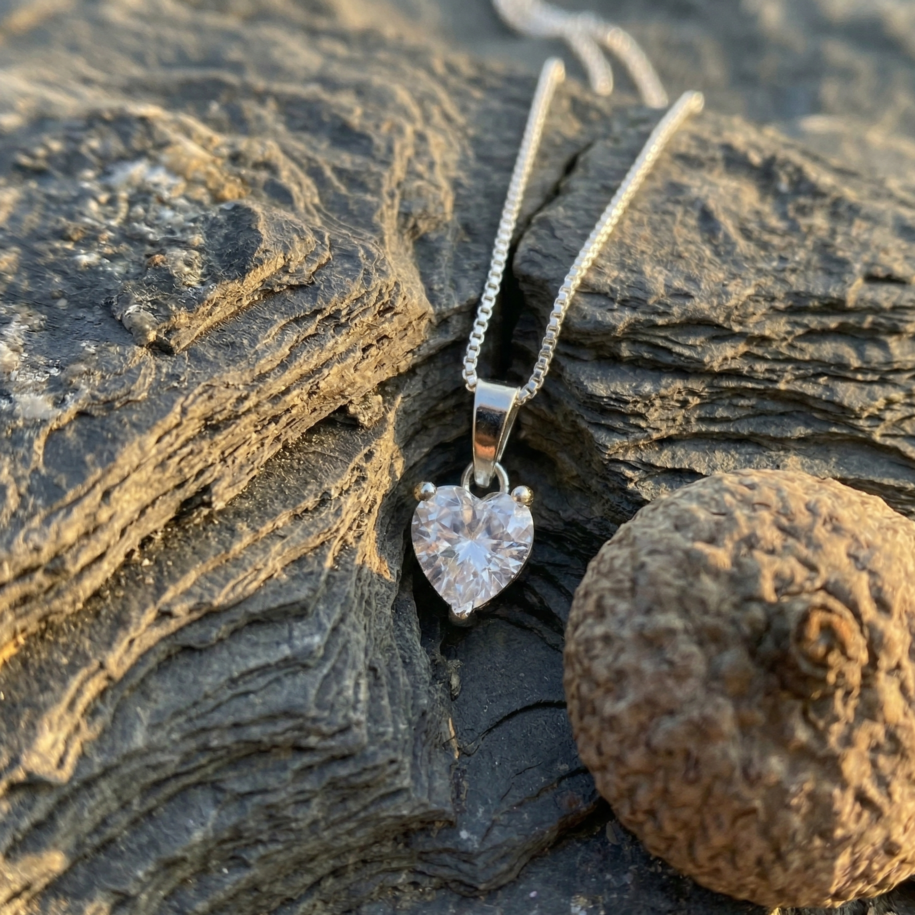 Timeless Heart Solitaire Pendant | 925 Sterling Silver