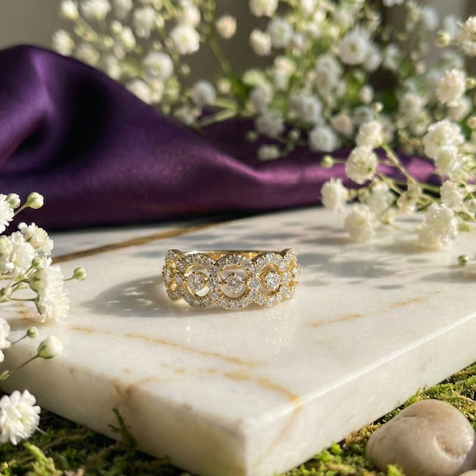 925 Sterling Silver Aura Legacy Adjustable Band Ring