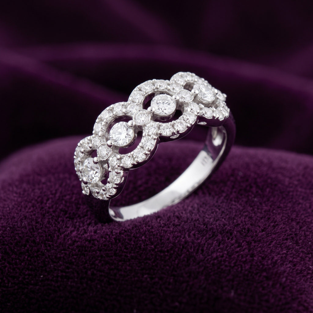 925 Sterling Silver Aura Legacy Band Ring