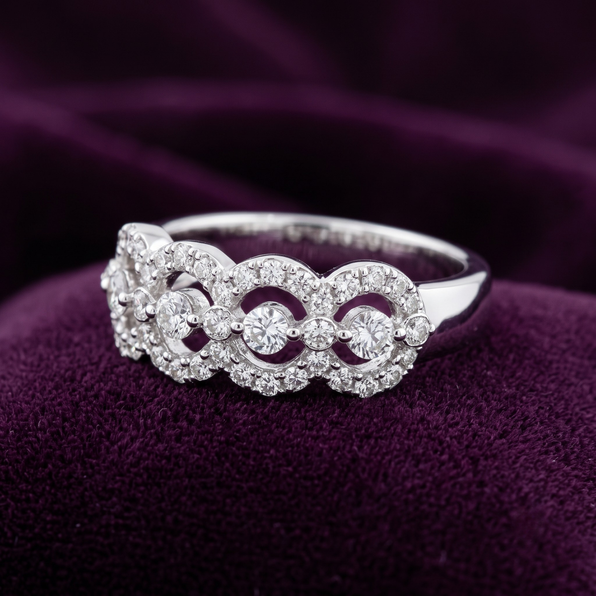 925 Sterling Silver Aura Legacy Band Ring