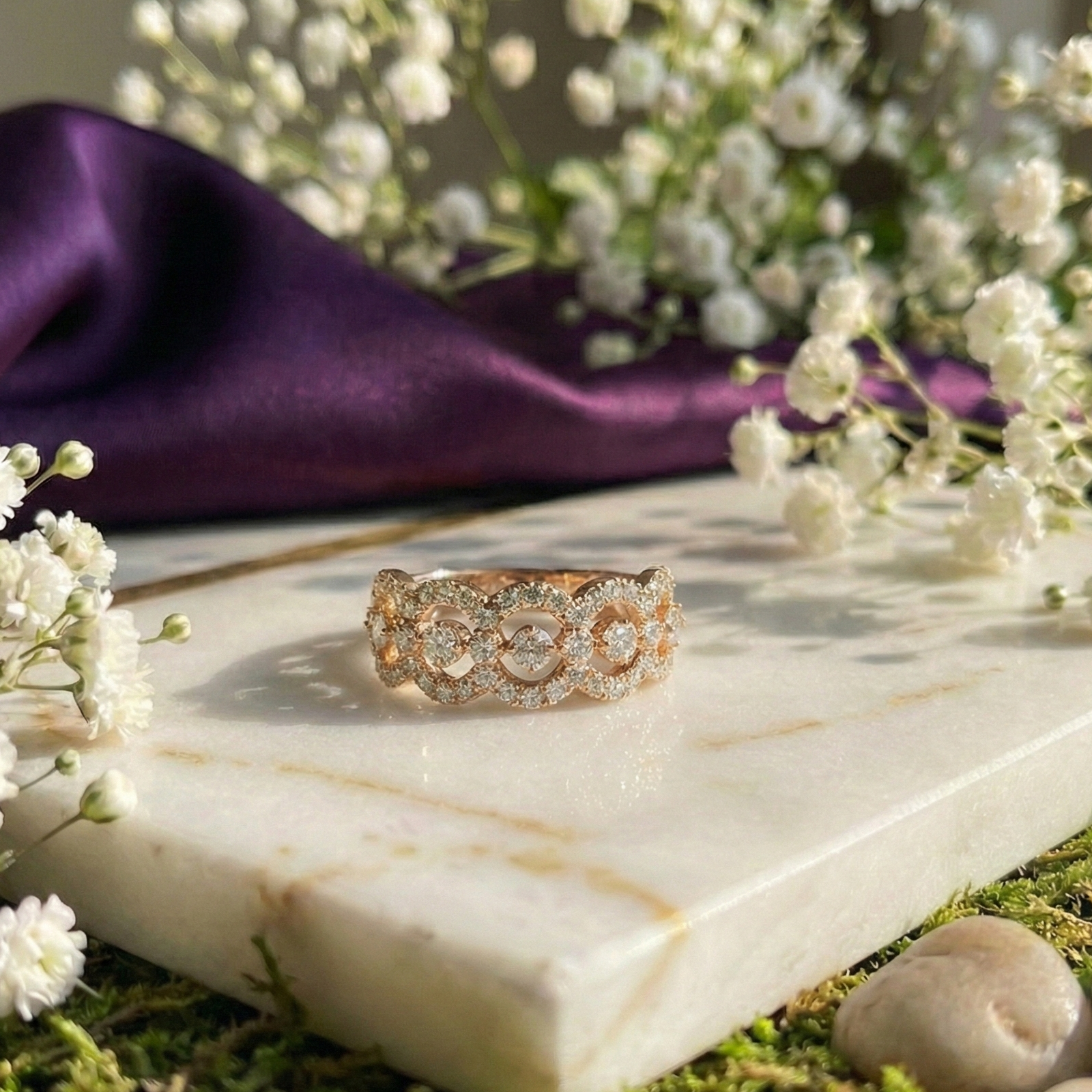 925 Sterling Silver Aura Legacy Adjustable Band Ring