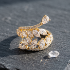 Marquise Vine Ring in 925 Sterling Silver