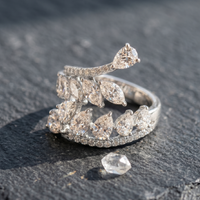 Marquise Vine Ring in 925 Sterling Silver