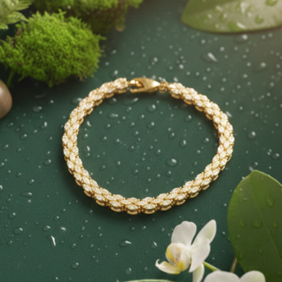 Marquise Cluster Tennis Bracelet – 925 Sterling Silver Statement