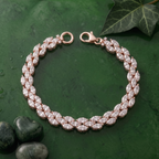 Marquise Cluster Tennis Bracelet – 925 Sterling Silver Statement