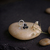 Midnight Trinity Nose Pin in 925 Sterling Silver