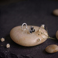Midnight Trinity Nose Pin in 925 Sterling Silver