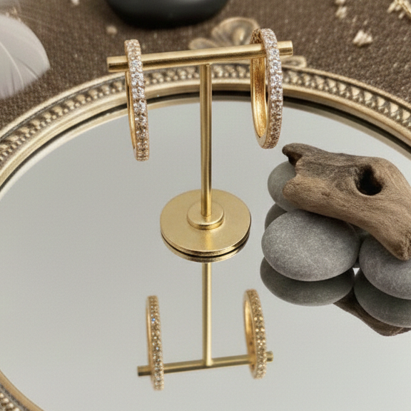 Classic Pave CZ Huggie Hoops | 925 Sterling Silver