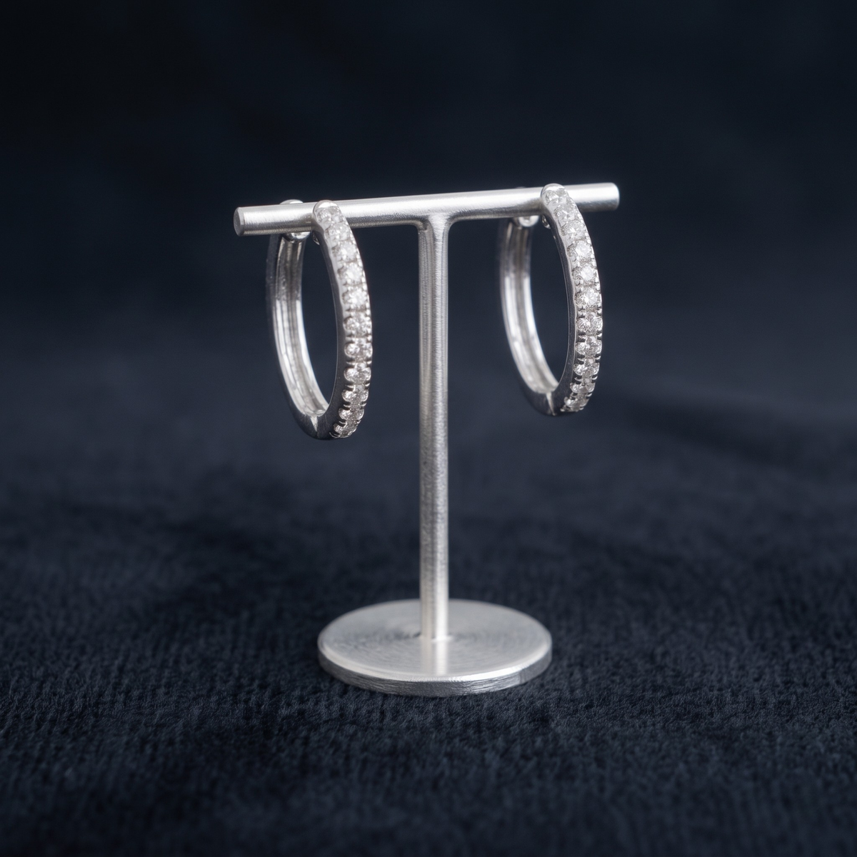 Classic Pave CZ Huggie Hoops | 925 Sterling Silver