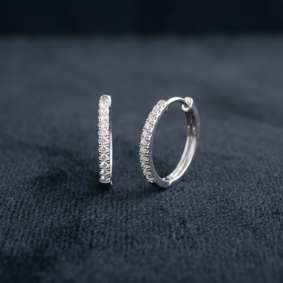Classic Pave CZ Huggie Hoops | 925 Sterling Silver