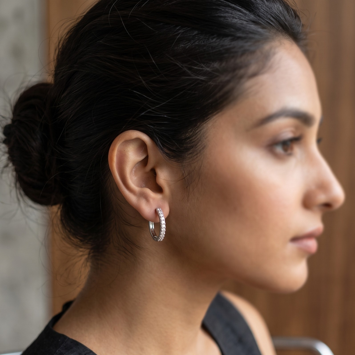Classic Pave CZ Huggie Hoops | 925 Sterling Silver