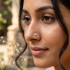 Petite Floral Nose Pin in 925 Sterling Silver