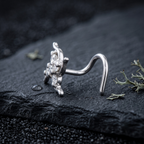 Swirling Pinwheel Nose Pin in 925 Sterling Silver