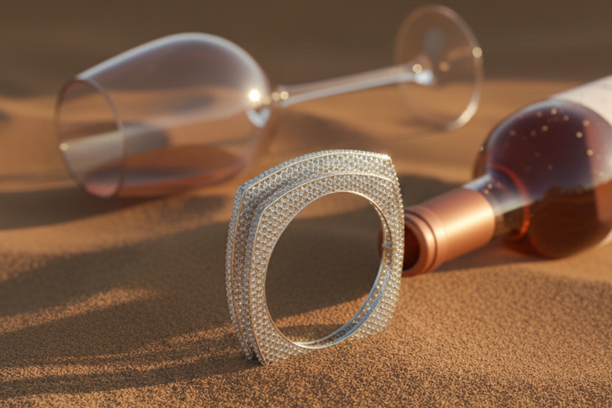 Quadrant Luxe Soft-Square Bangle in 925 Sterling Silver