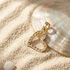 Radiant Heart Silhouette Pendant | 925 Sterling Silver
