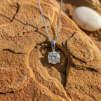 Classic Round Solitaire CZ Pendant | 925 Sterling Silver