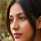 Starburst Nose Pin in 925 Sterling Silver