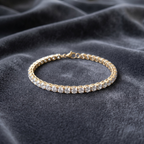 Classic Round CZ Tennis Bracelet in 925 Sterling Silver