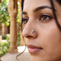 Trailing Vine Nose Pin in 925 Sterling Silver