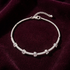 Modern Trillion Cut Tennis Bracelet in 925 Sterling Silver