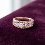 925 Sterling Silver Trinity Three-Stone Ring